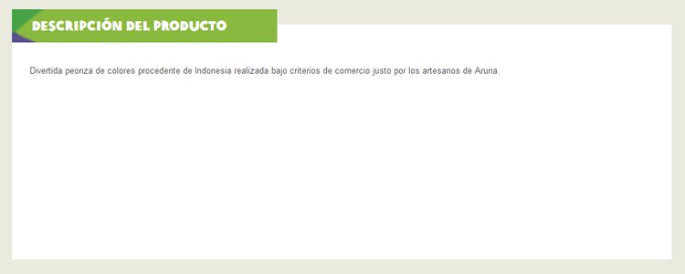 mala descripcion de producto