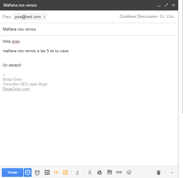 envio email personal