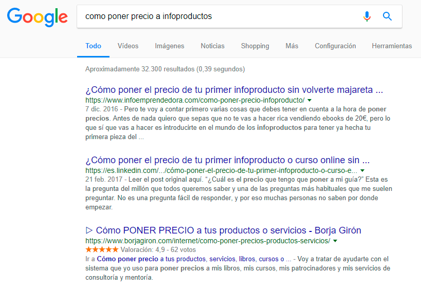ejemplo meta description 2018 elegida por Google