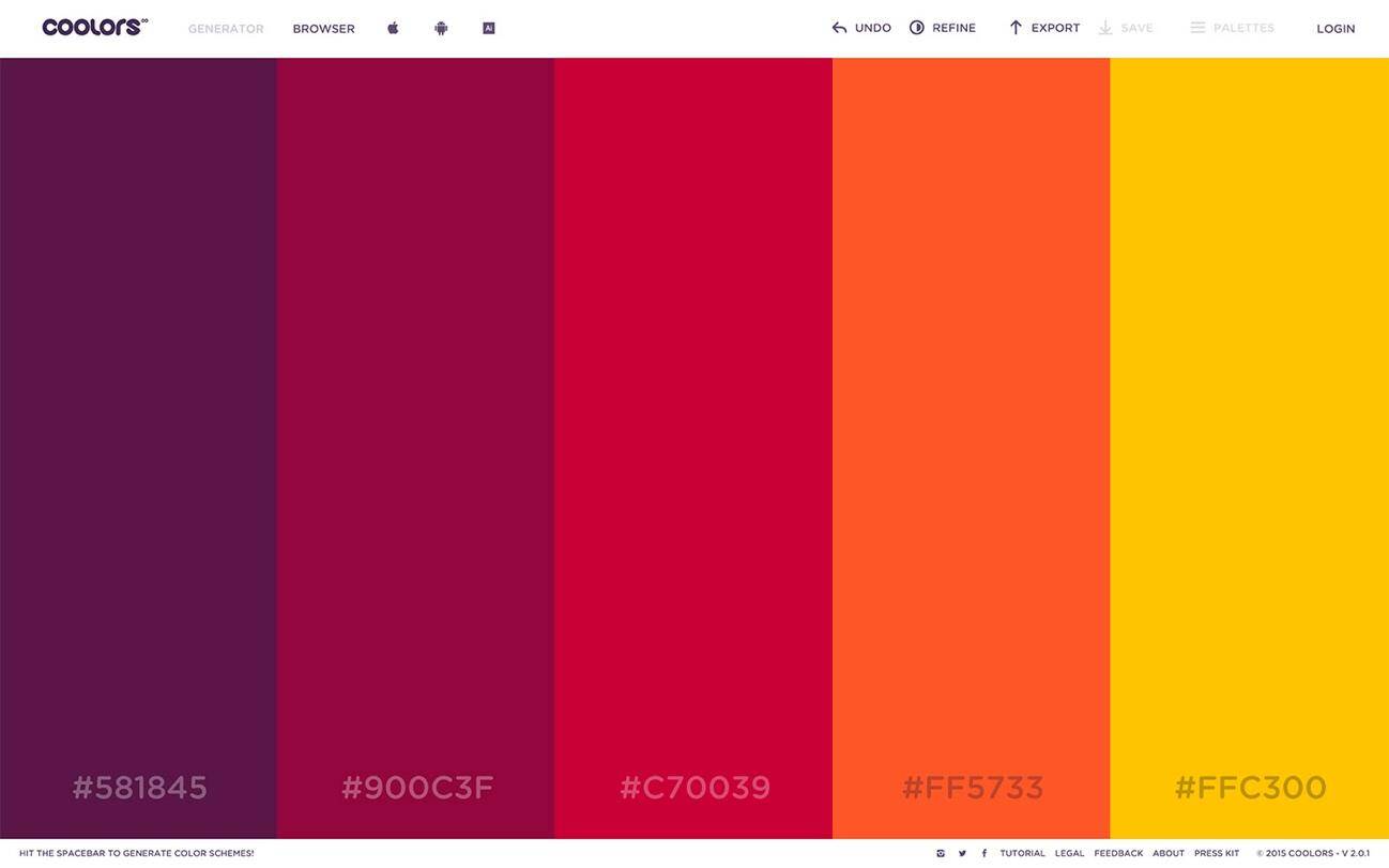 colours